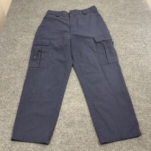 Tru-Gear EMT EMS Pant Mens 33x28 Navy Blue Ripstop Cargo Tactical Workwear Style